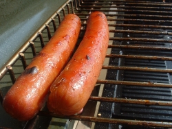 Hot Dogs on the grill!